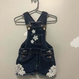 3/$25 Denim and Lace Toddler Overall Coverall